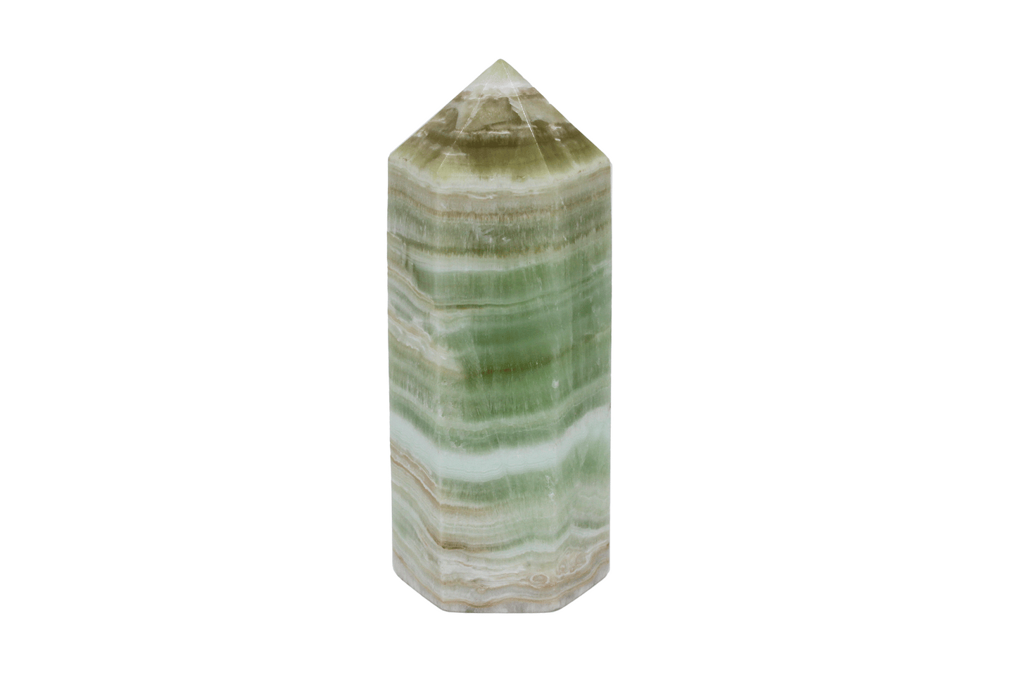 Lime Calcite Obelisk -B