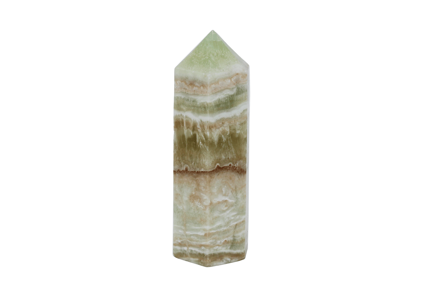 Lime Calcite Obelisk -C