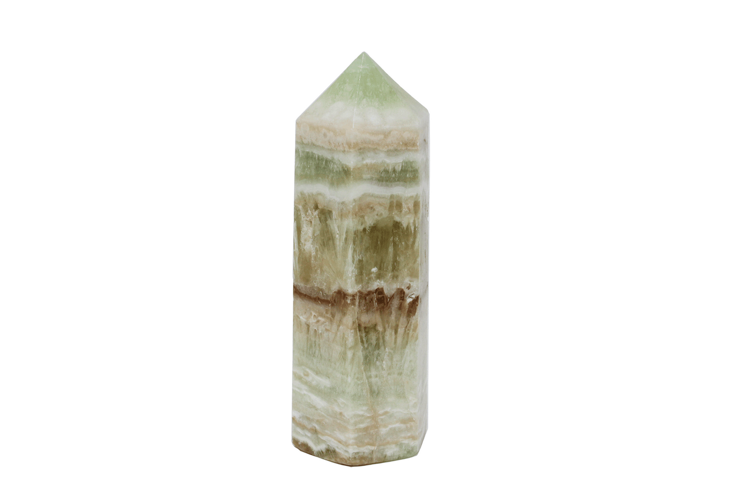 Lime Calcite Obelisk -C