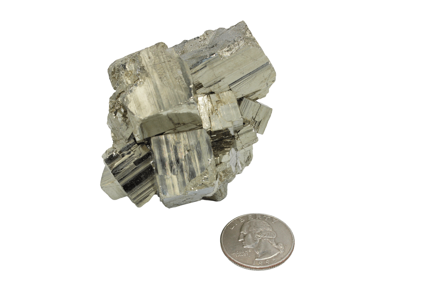 Pyrite Crystal Cluster- E