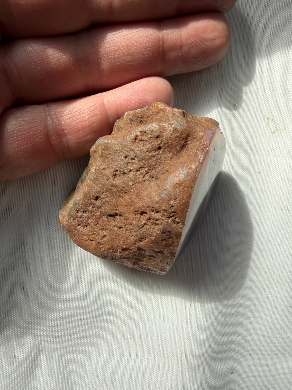 Polished Shashe River Agate Nodule from Zimbabwe – 125g Fortification Agate Specimen
