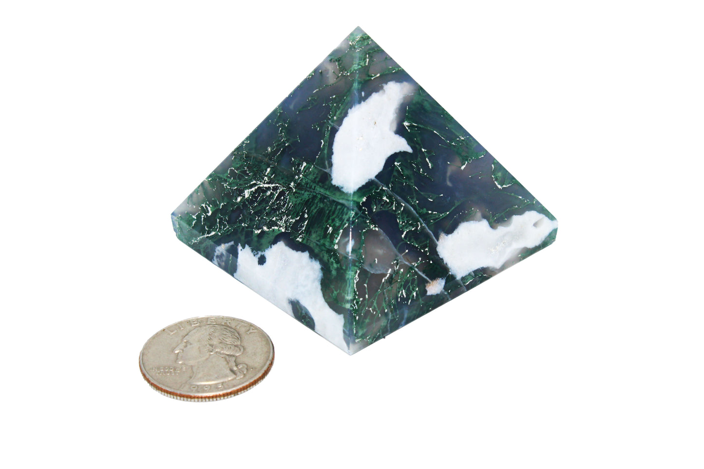 Moss Agate Pyramid