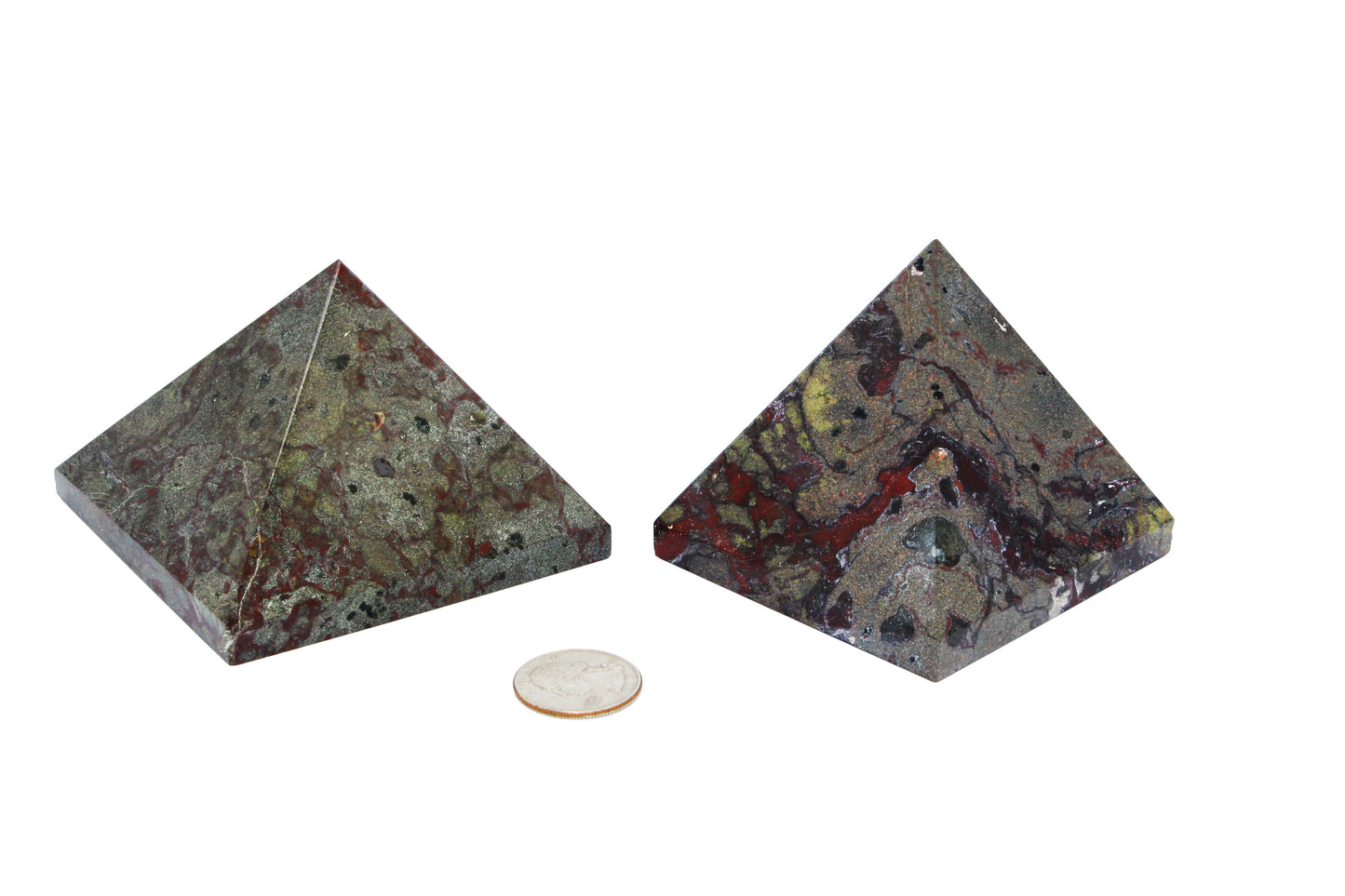 Dragons Blood Jasper Pyramid