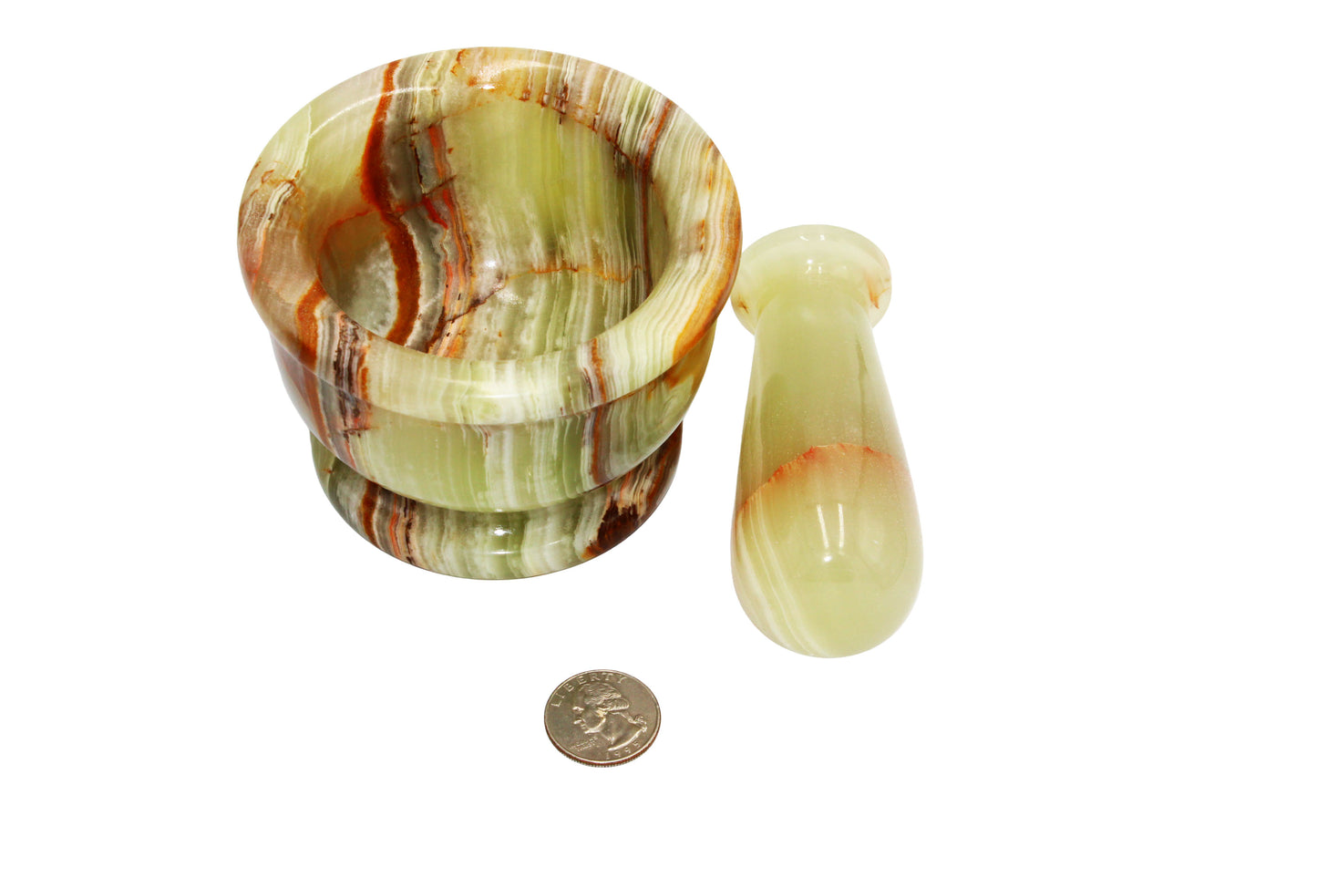 Green Onyx Mortar and Pestle