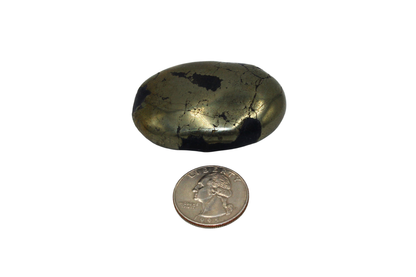 Pyrite Palm Stone