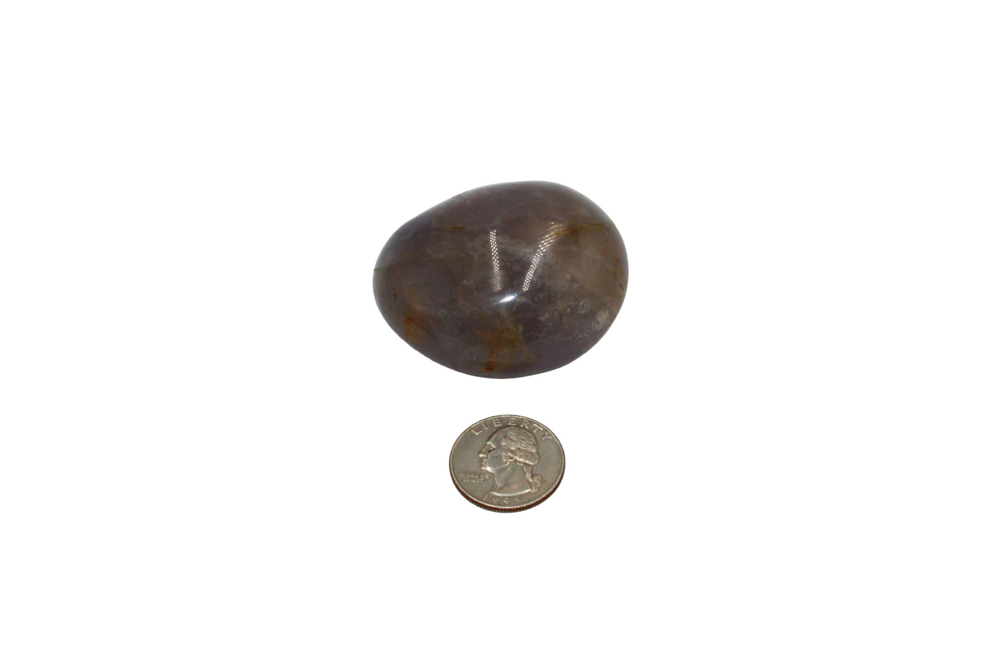 Blue Rose Quartz Palm Stone