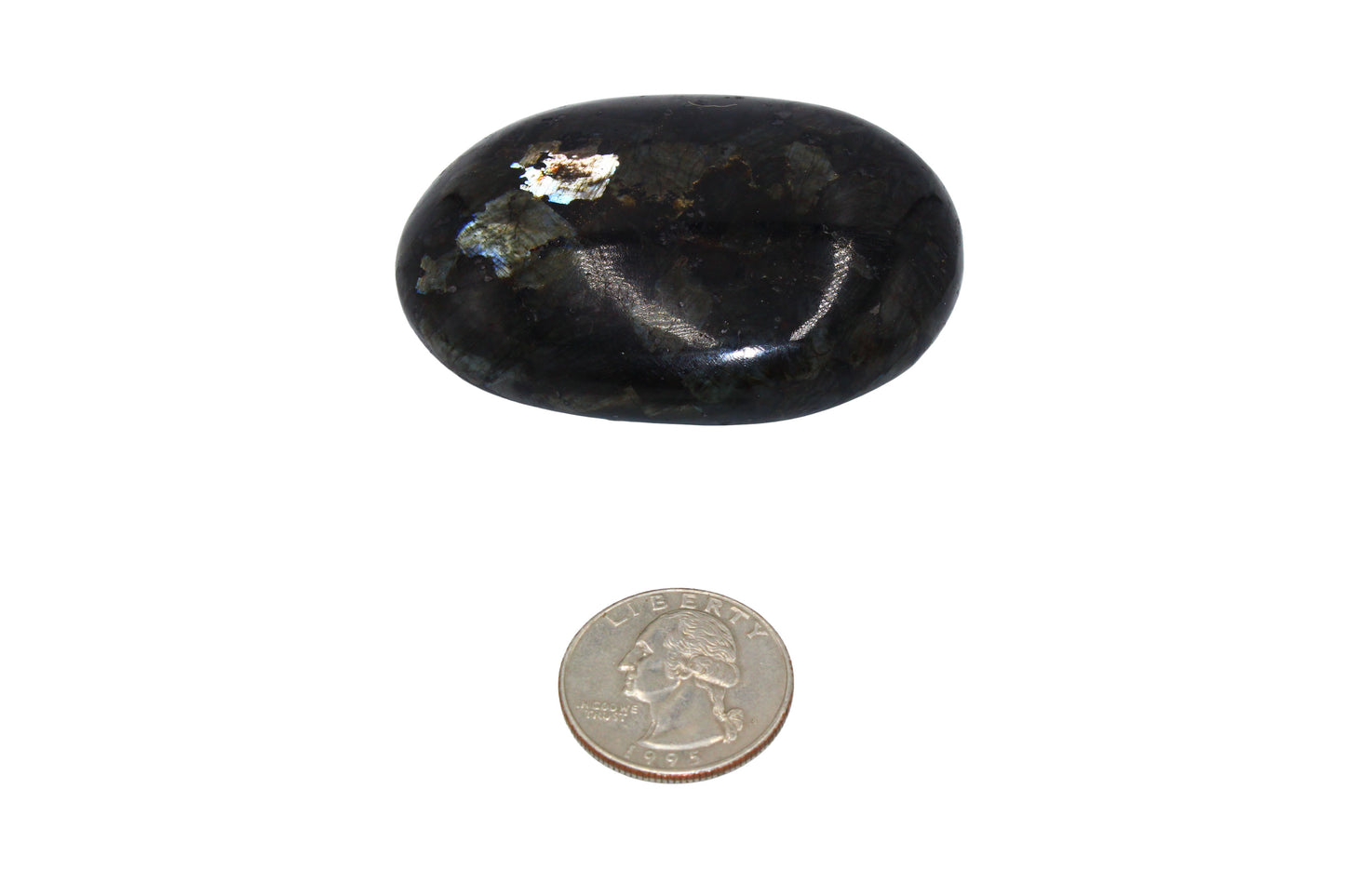 Larvikite Palm Stone