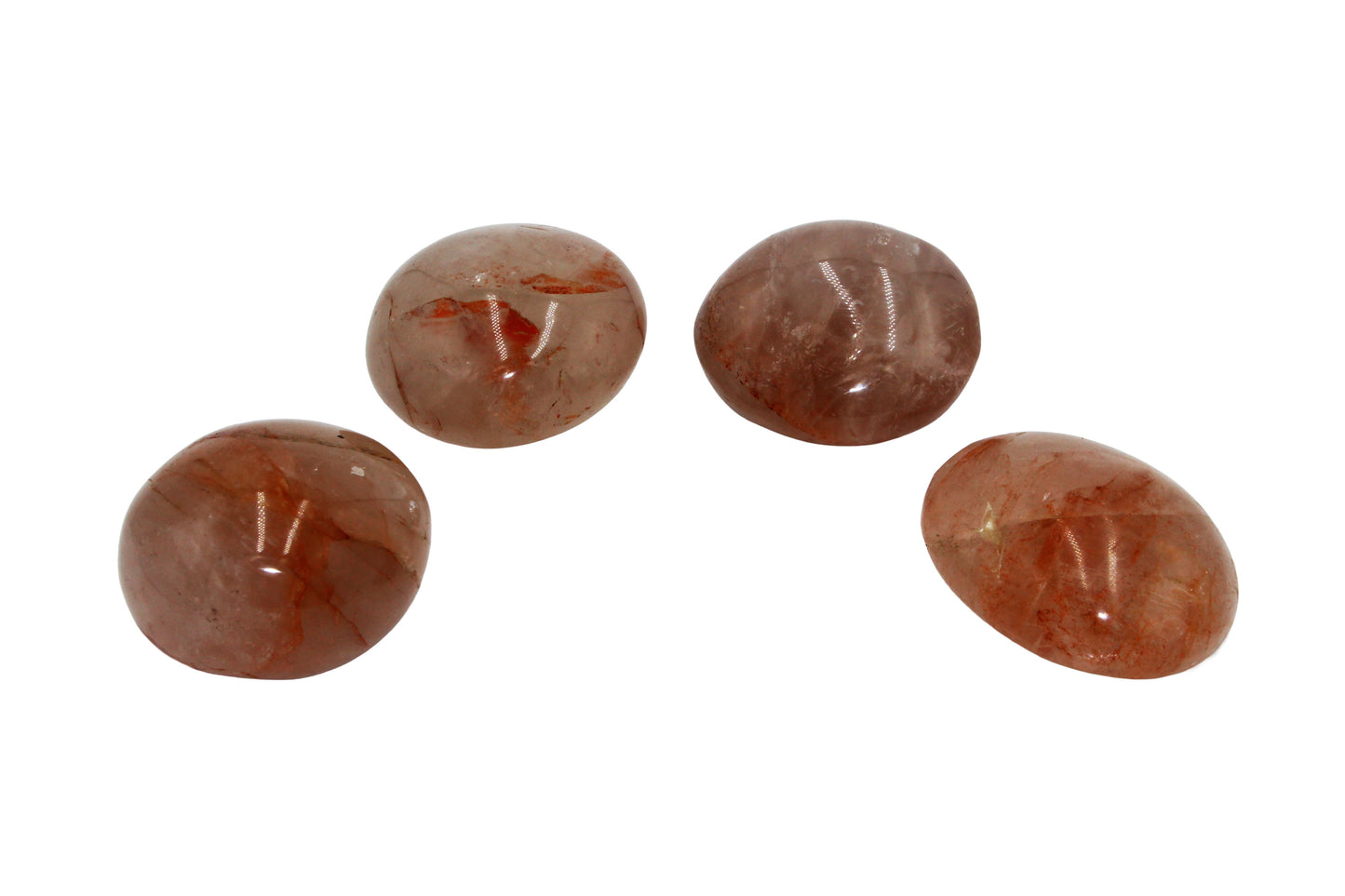 Red Hematoid Quartz Palm Stone
