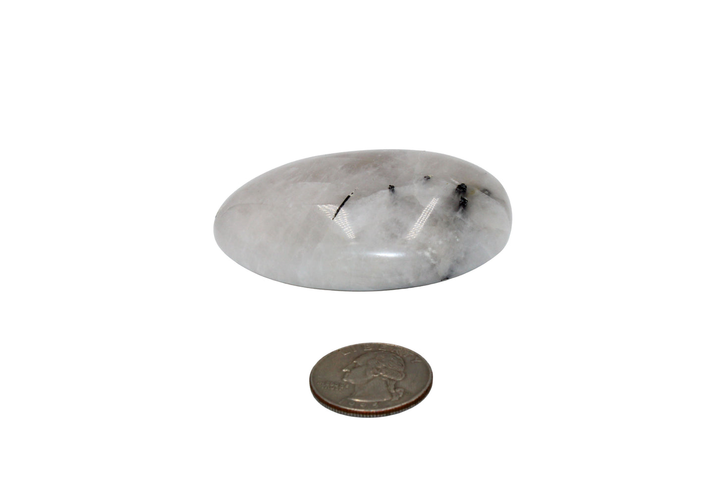 Rutile Quartz Palm Stone