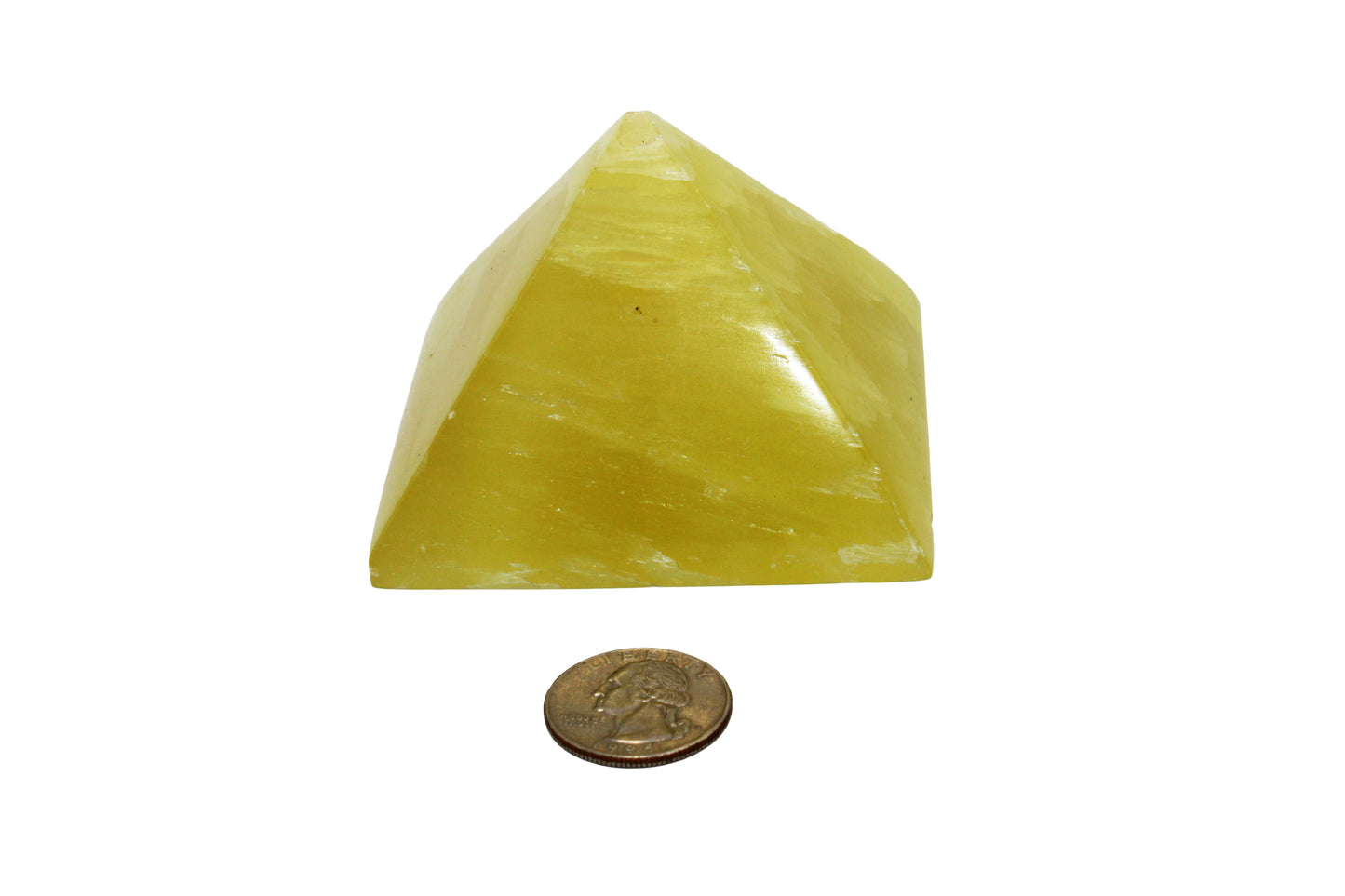 Lemon Calcite Pyramid