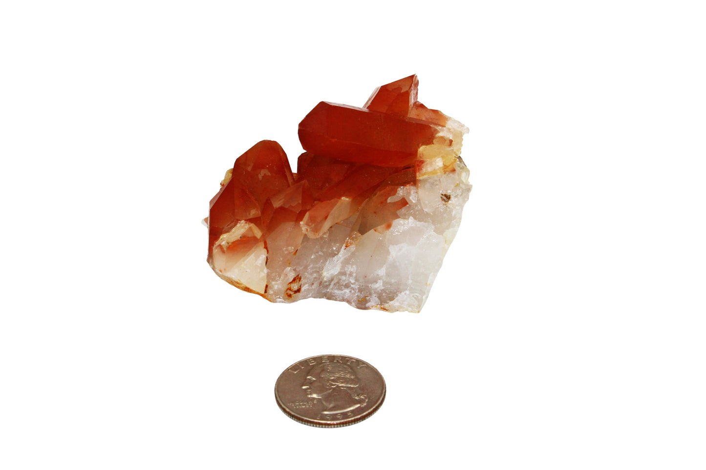 Tangerine Quartz Large Cluster