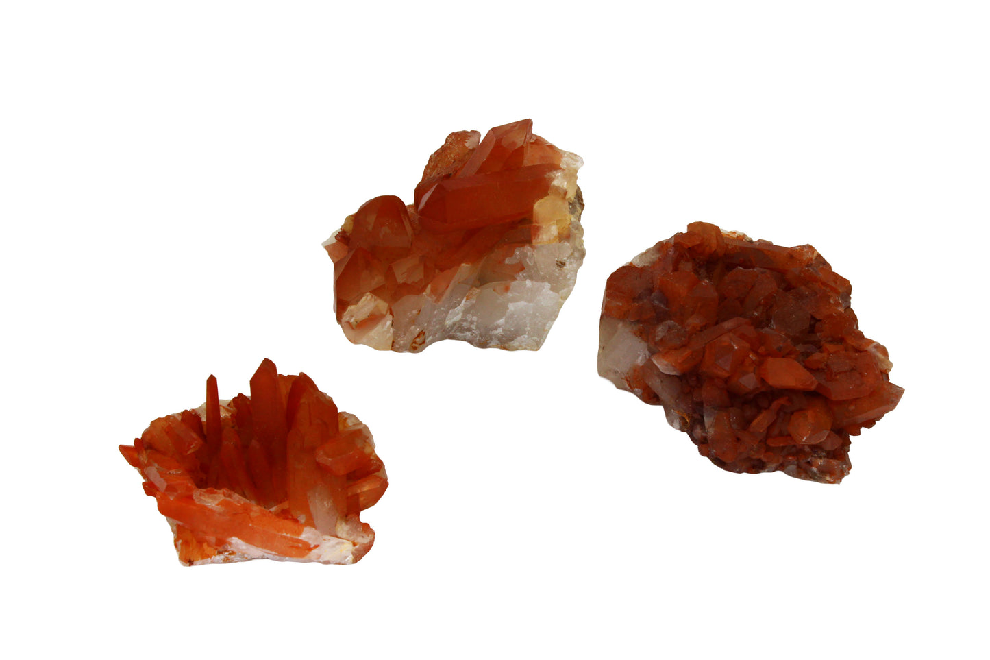 Tangerine Quartz Large Cluster