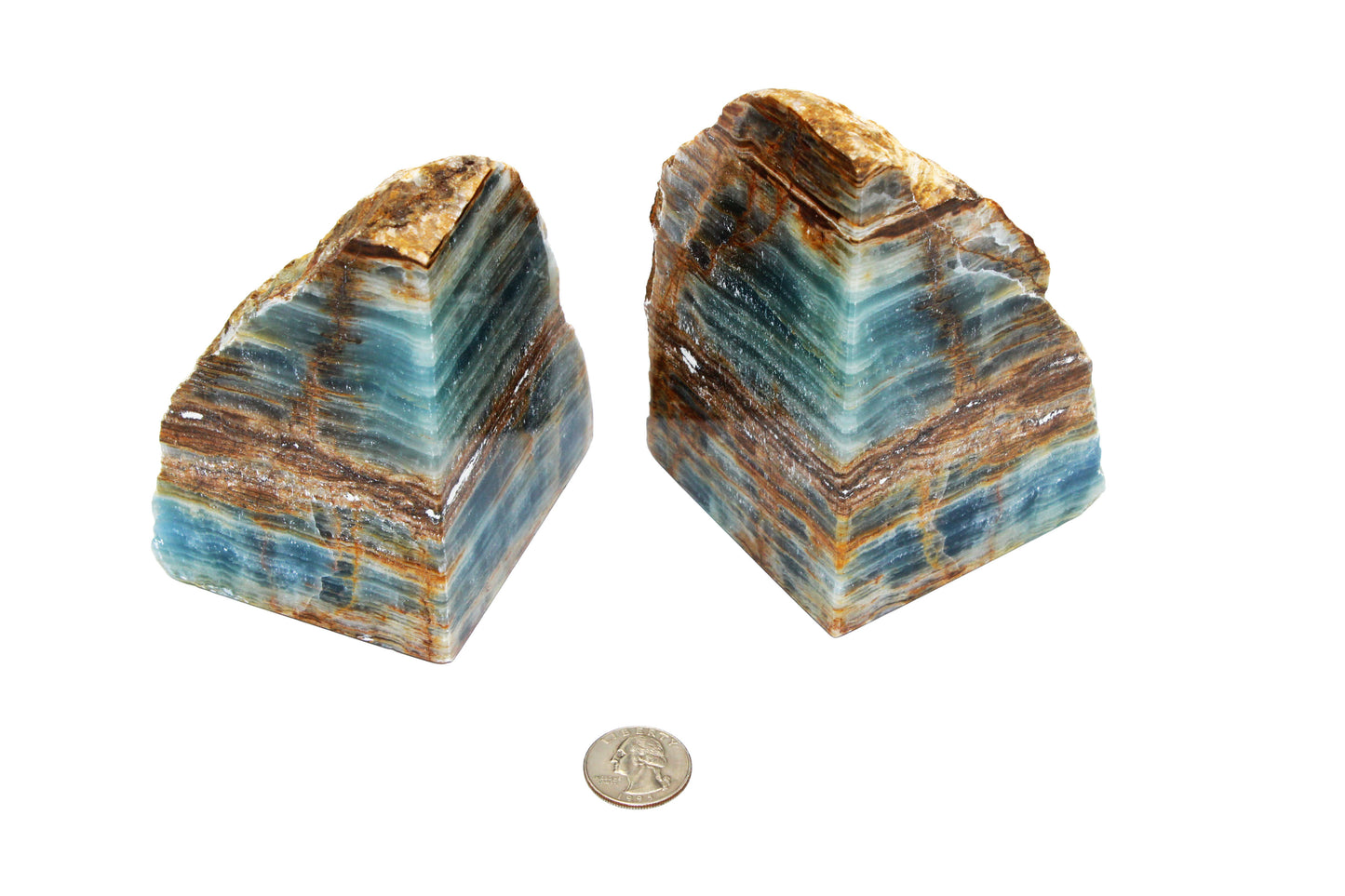 Blue Onyx Bookend