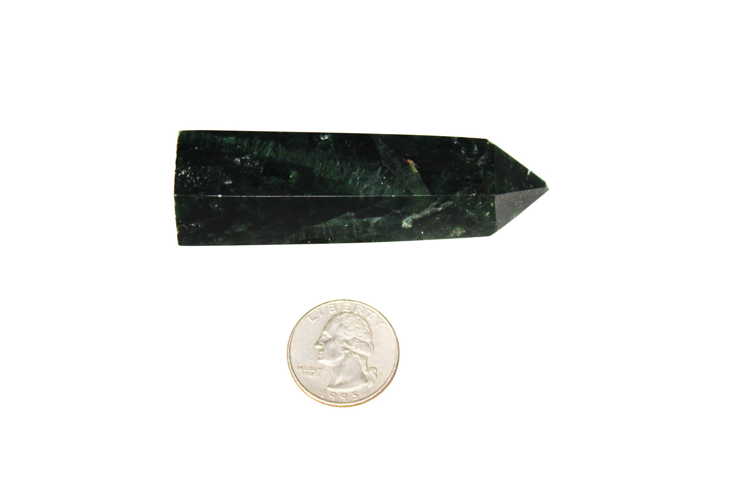 Green Tourmaline Obelisk