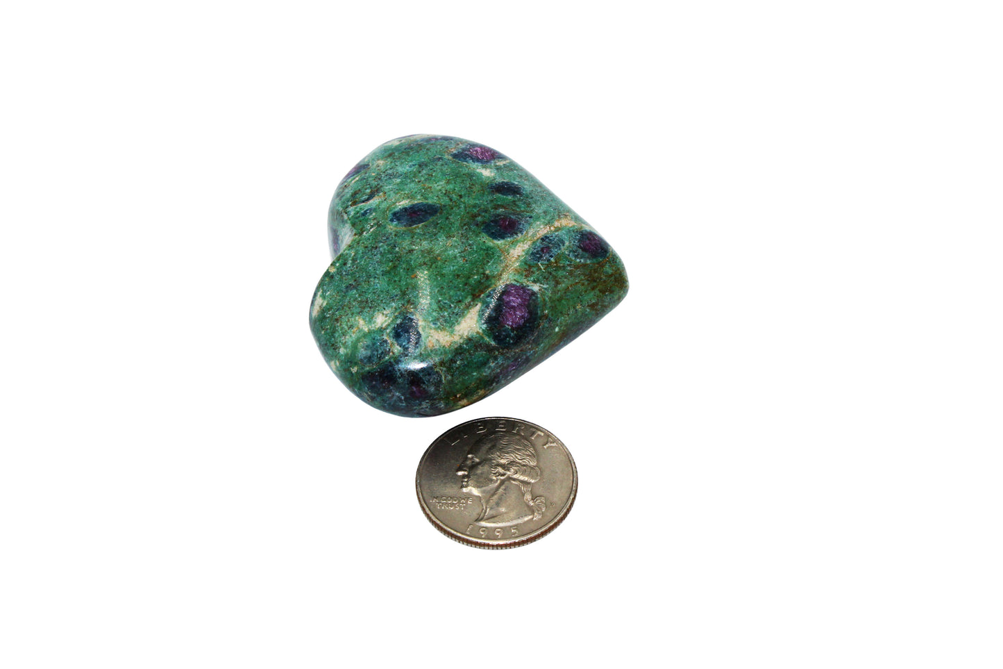 Ruby Fuchsite Heart