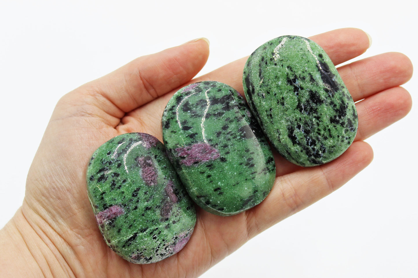Ruby Fuchsite Palm Stone