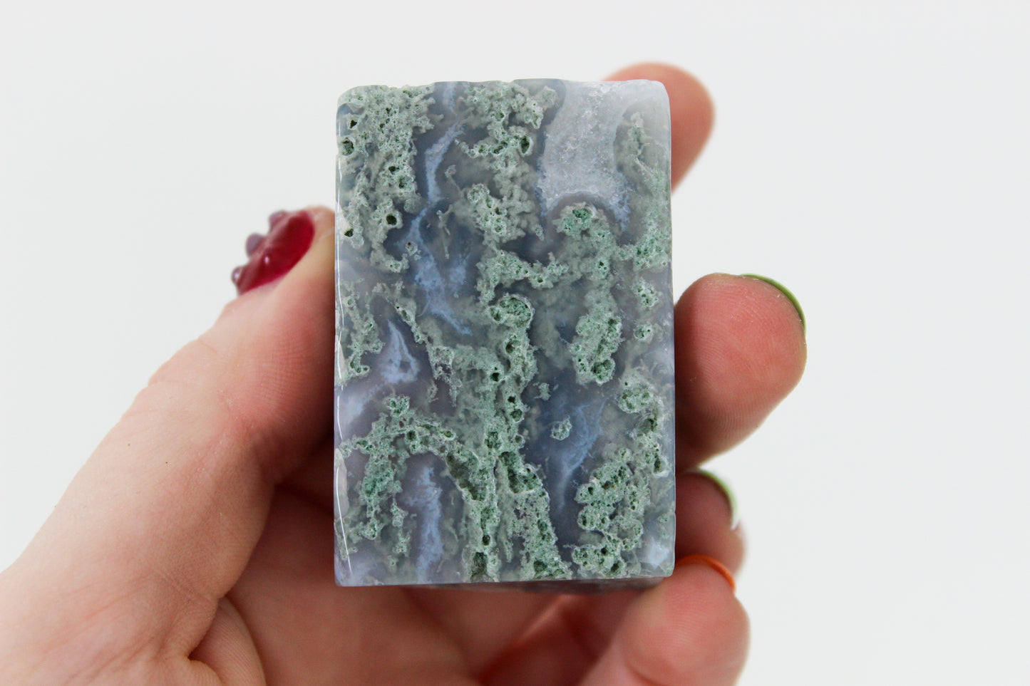 Polished Moss Agate Minilith