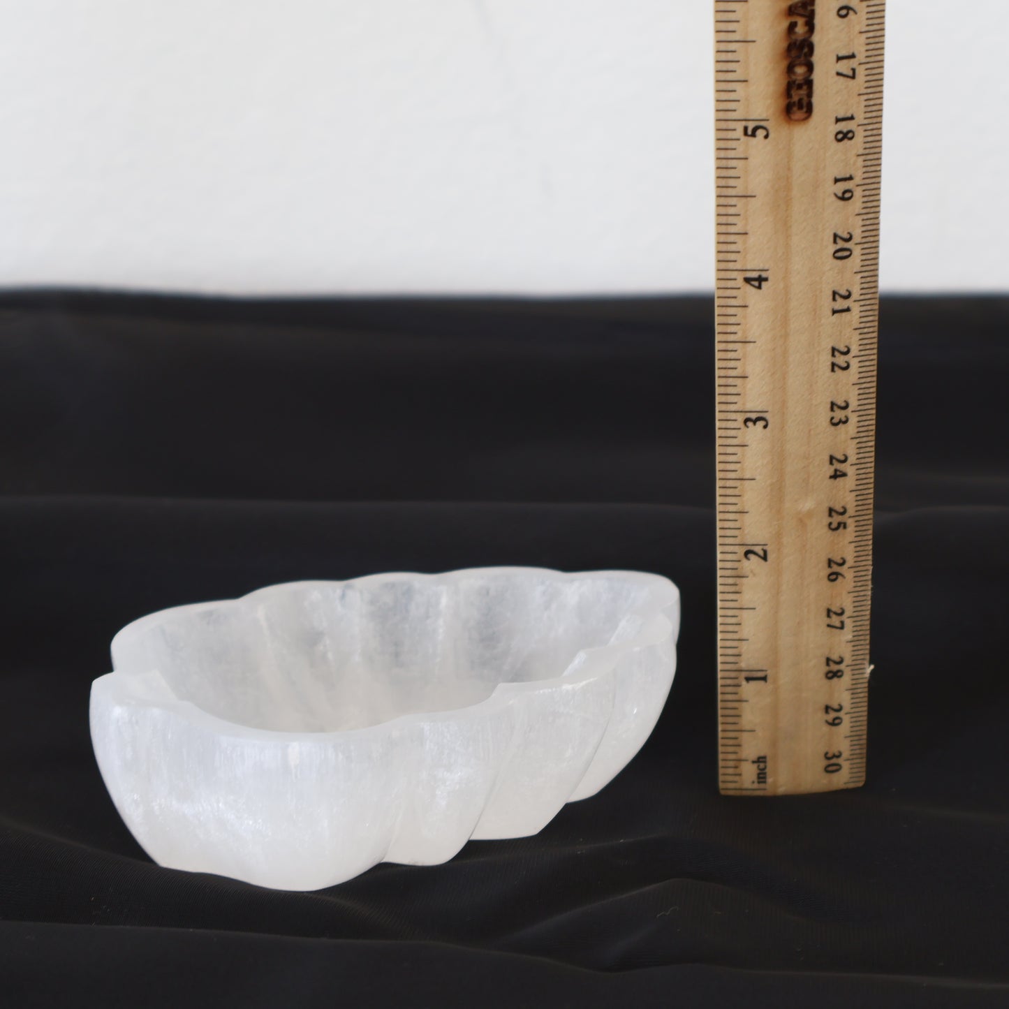 Selenite Leaf Bowl