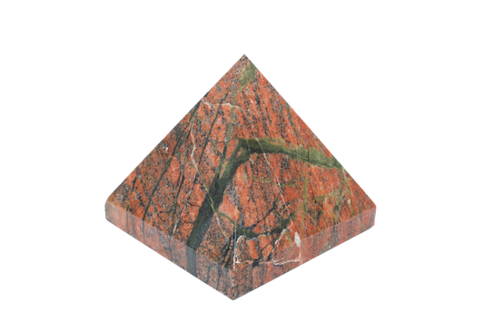 Large Unakite Pyramid