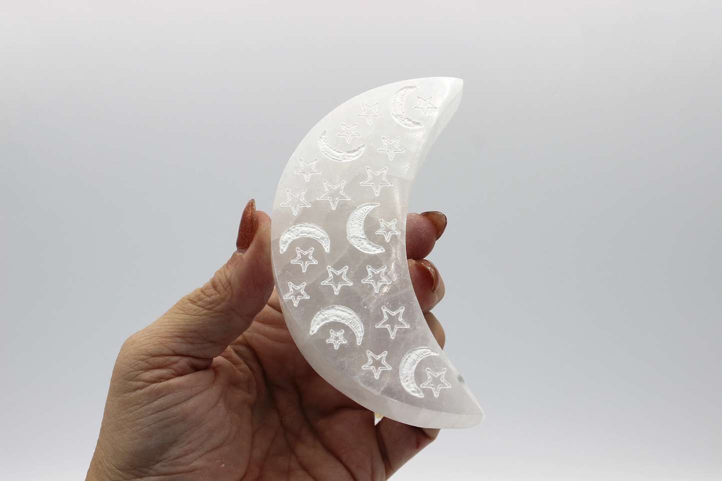 Selenite Half Moon