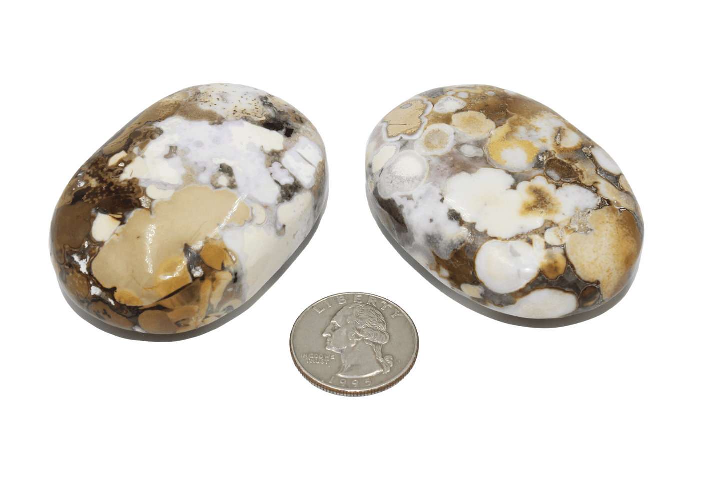 Spotted Agate Palm Stone