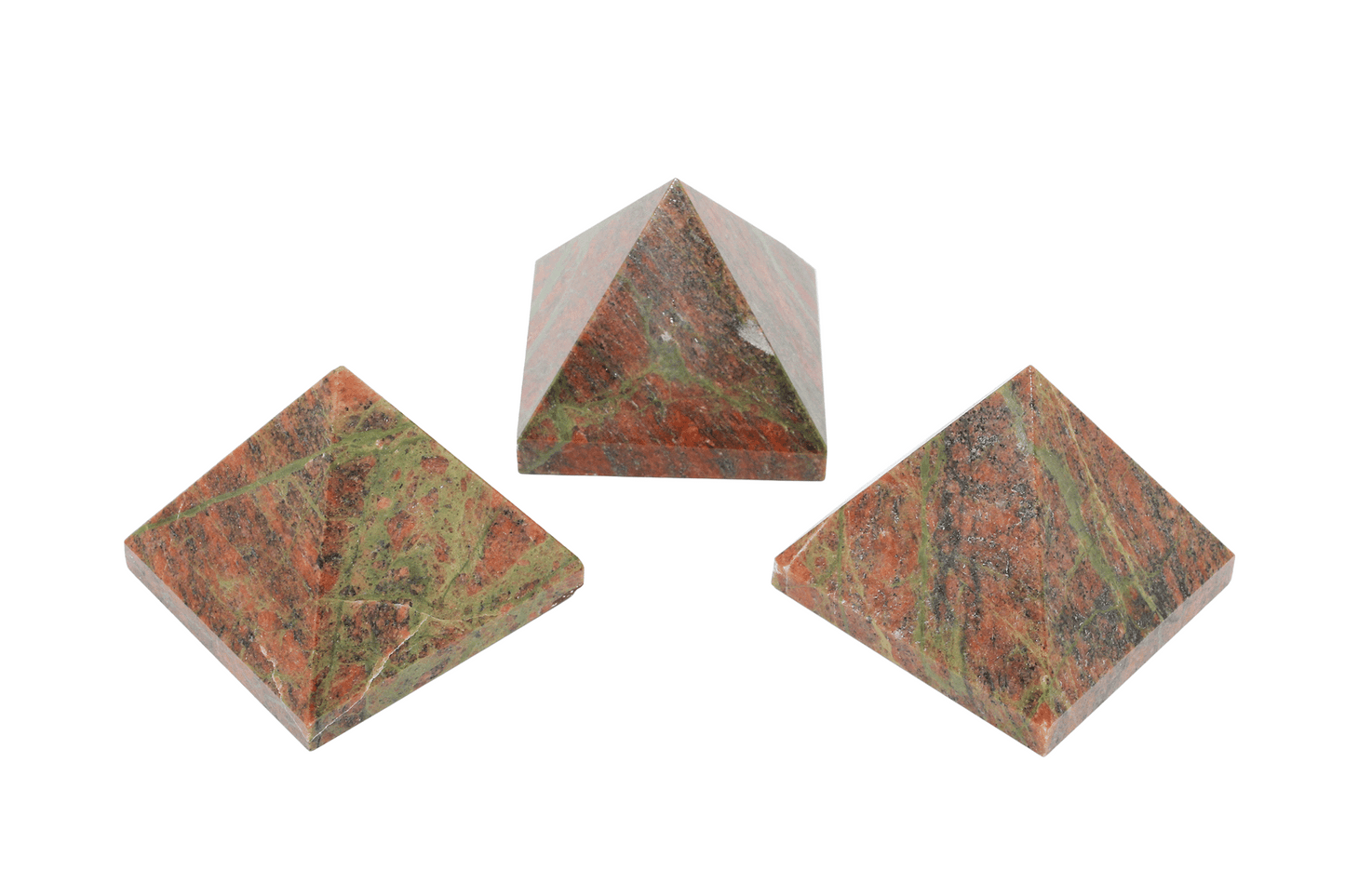 Unakite Pyramid (Medium)