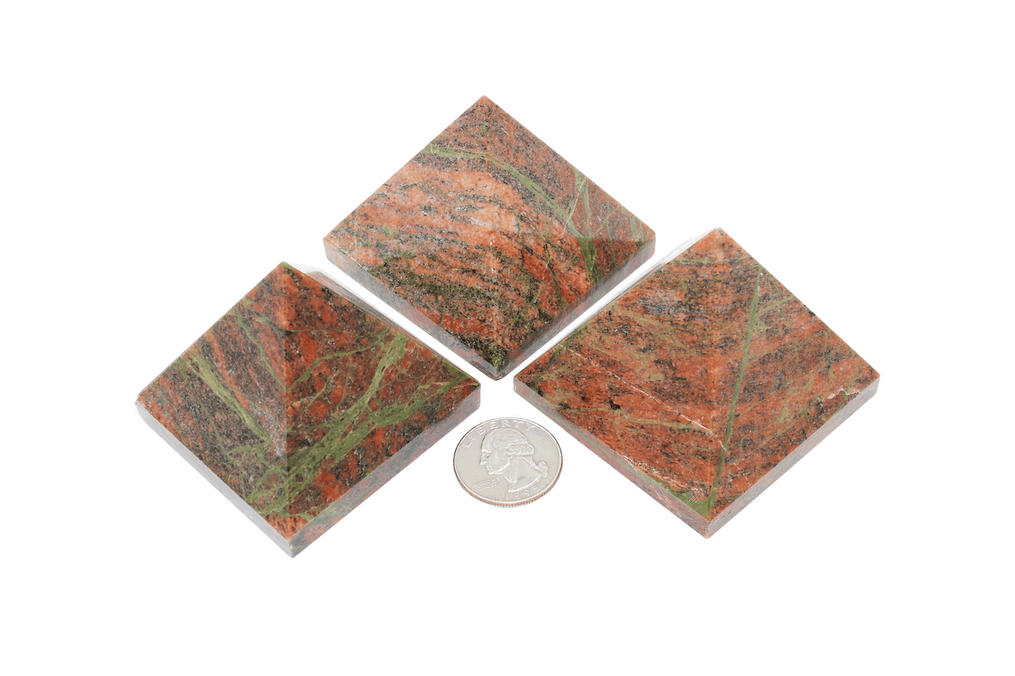 Unakite Pyramid (Medium)