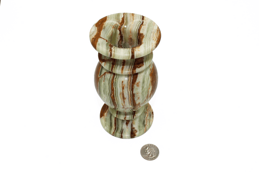 Green Onyx Vase (6-inch) -C