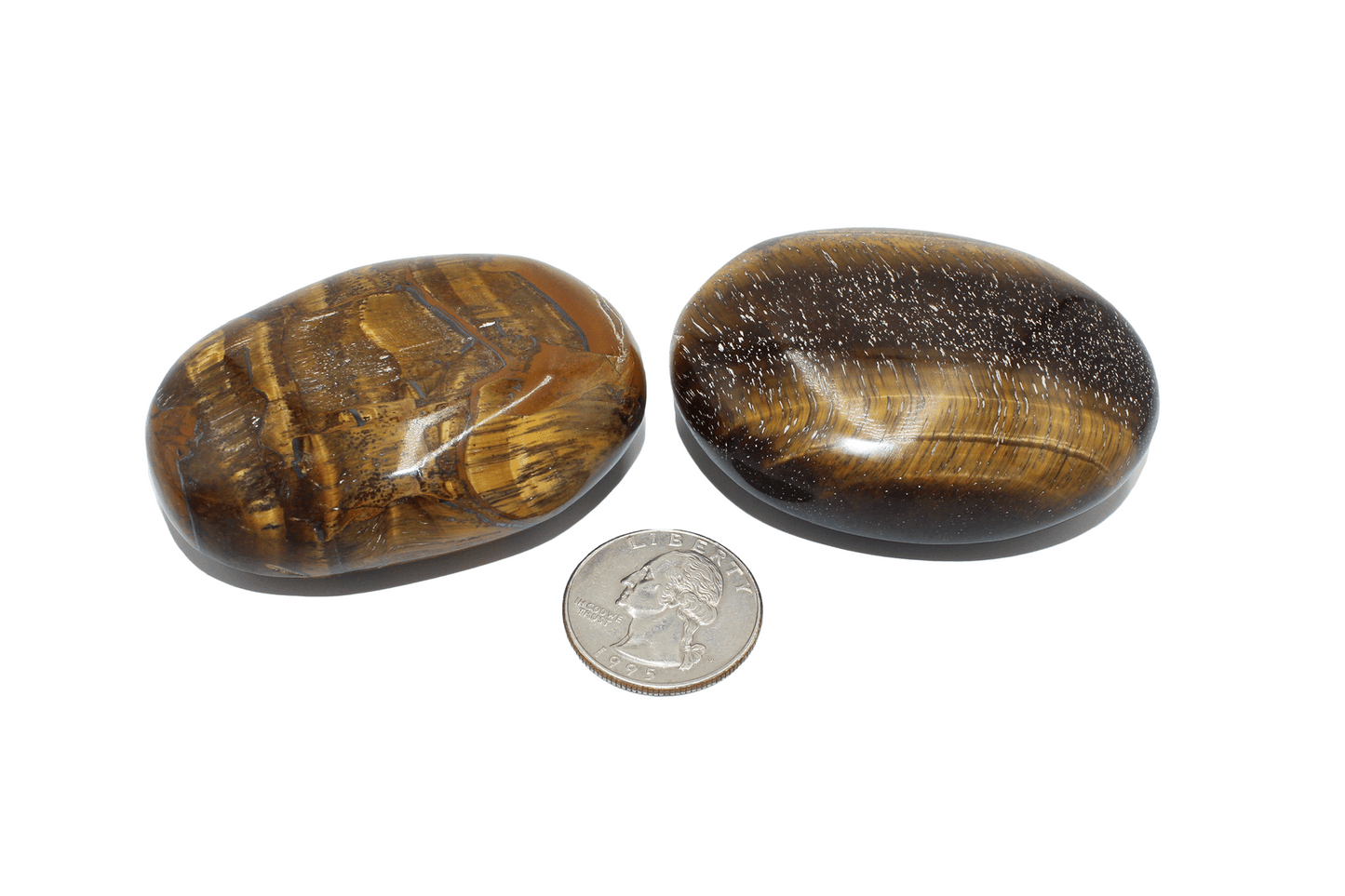 Tigers Eye Palm Stone