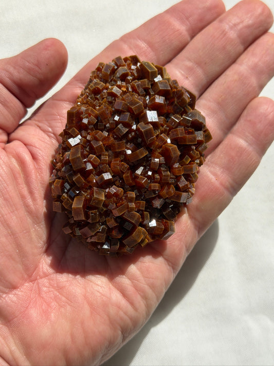 Red Vanadinite Crystal Cluster - 205g Mibladen Morocco