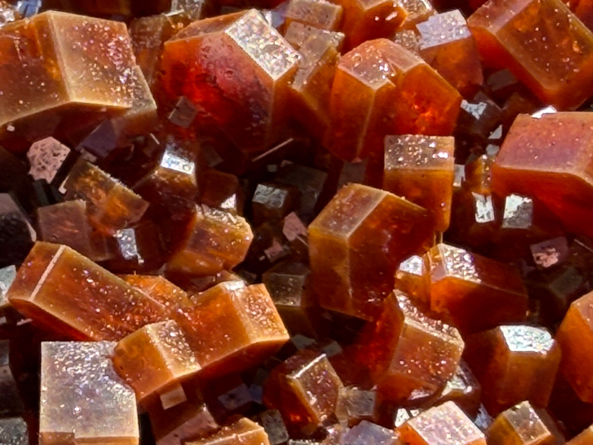 Red Vanadinite Crystal Cluster - 205g Mibladen Morocco