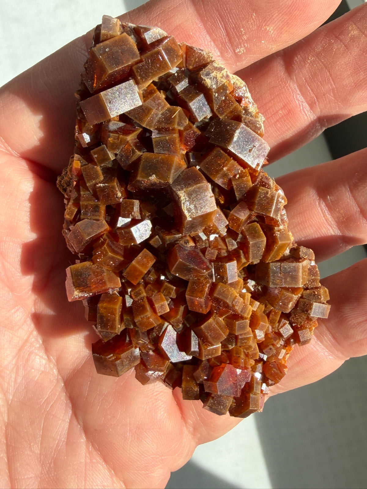 Red Vanadinite Crystal Cluster -140g Mibladen Morocco