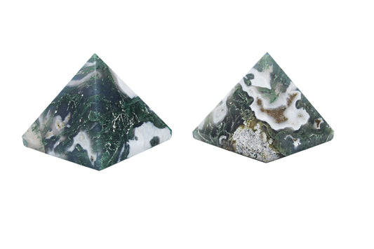 Moss Agate Pyramid