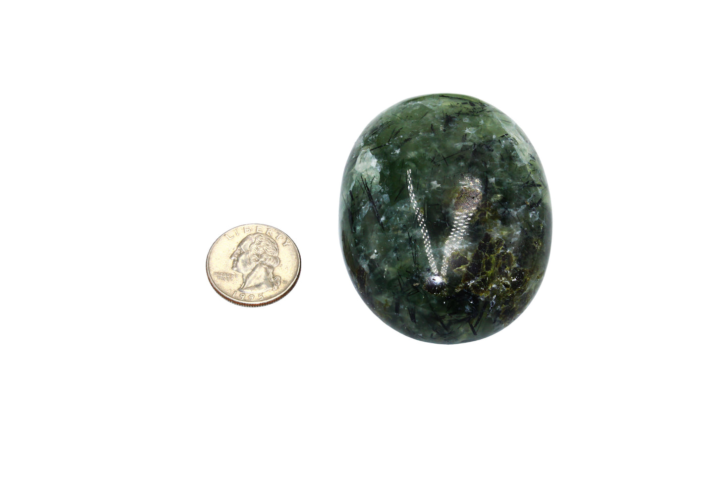 Prehnite Palm Stone