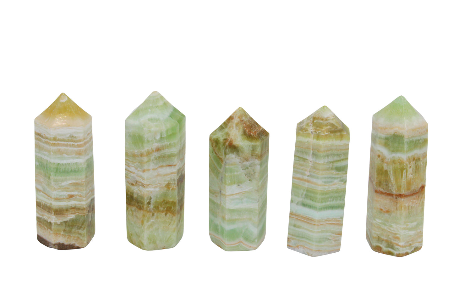 Lime Calcite Obelisk