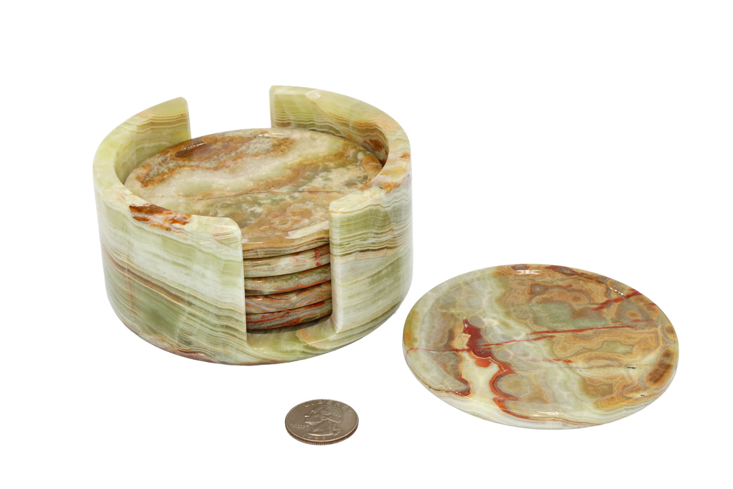 Green Onyx Coaster