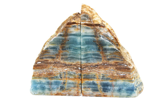 Blue Onyx Bookend
