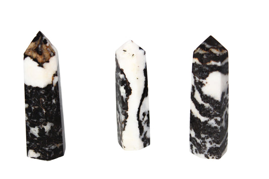 Zebra Marble Obelisk