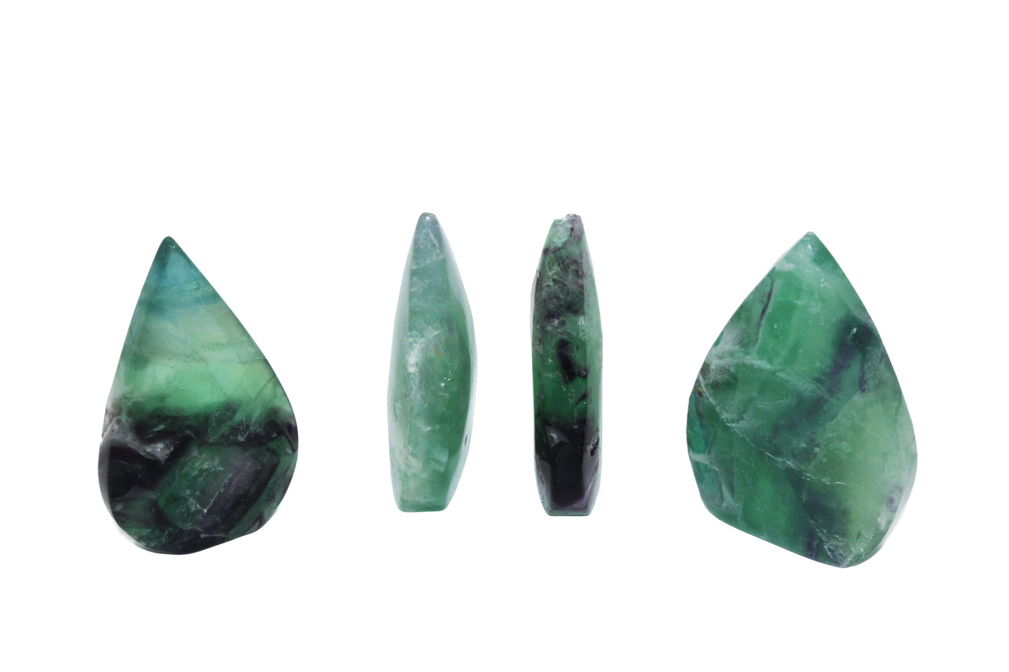 Fluorite Snowflake Flame Large