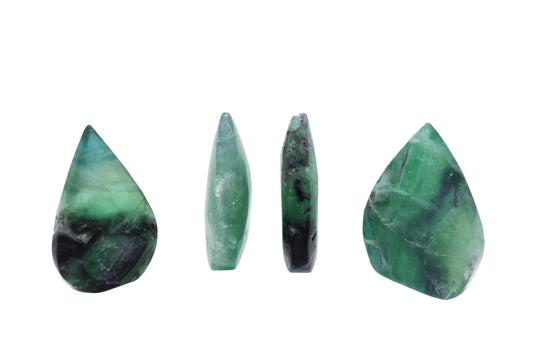 Fluorite Snowflake Flame Large