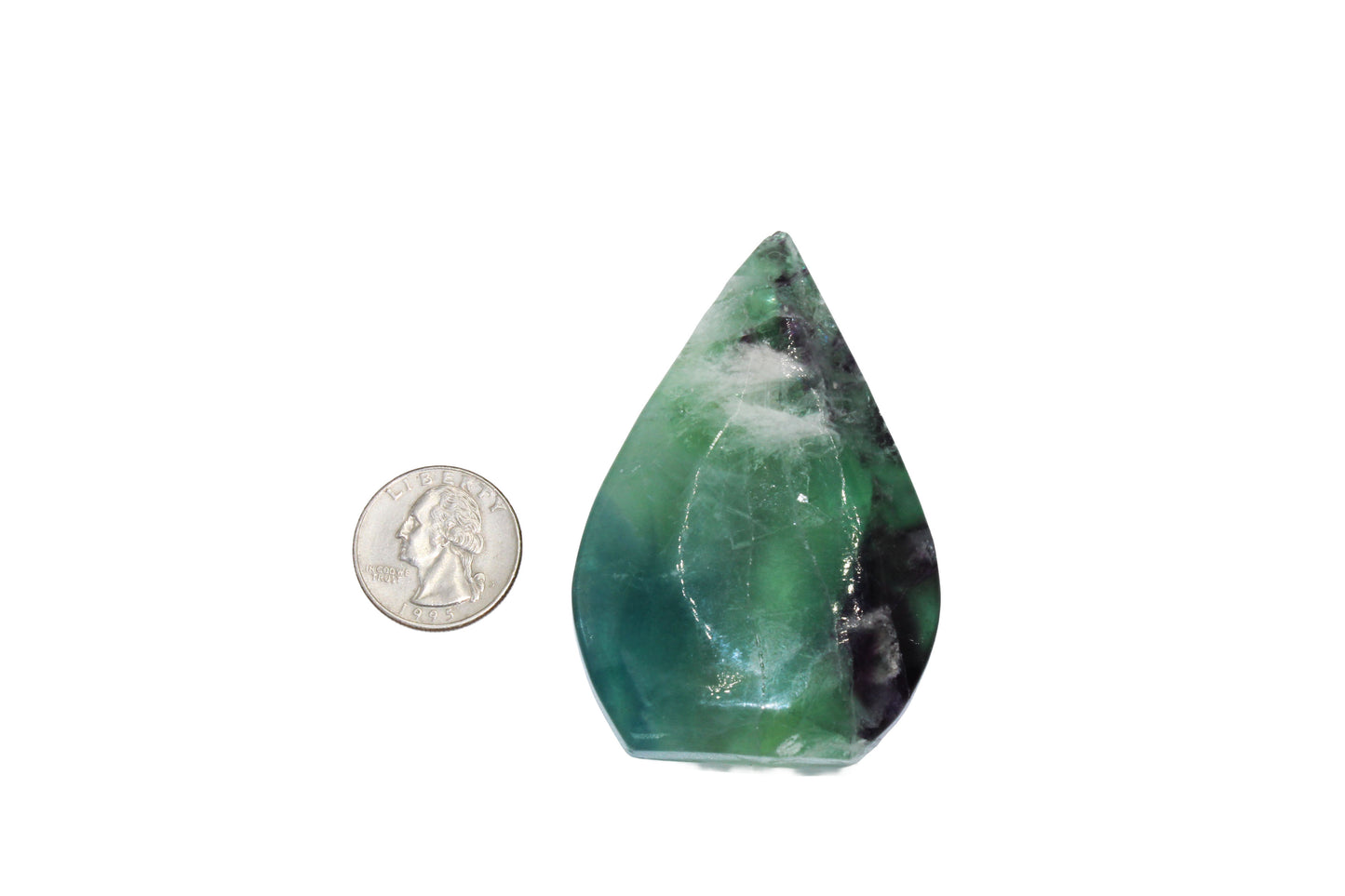 Fluorite Snowflake Flame Large