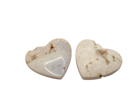 Agate Heart Cabochons