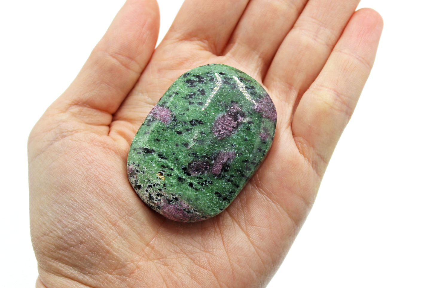 Ruby Fuchsite Palm Stone
