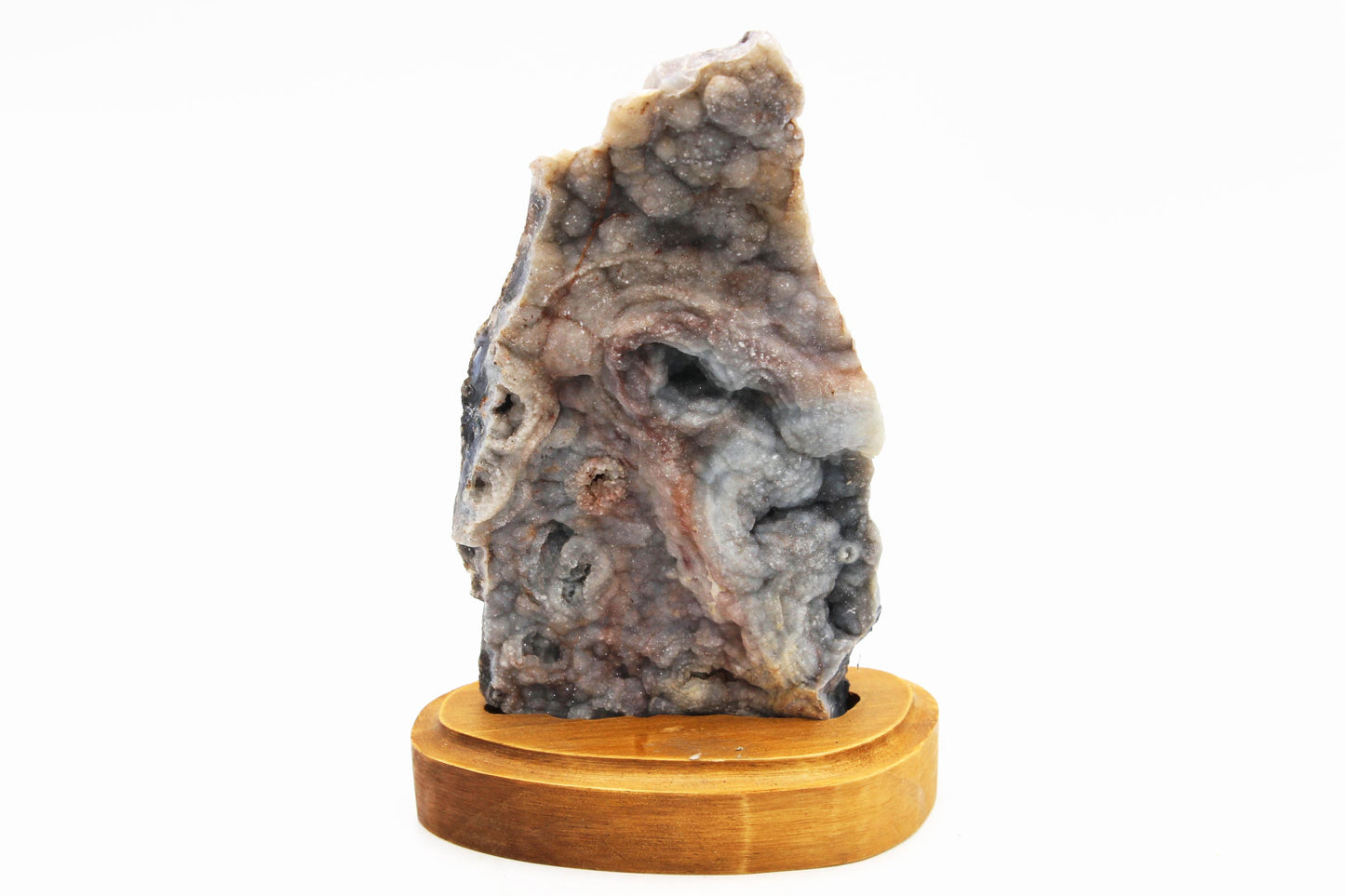 Large Amorite With Wooden Stand