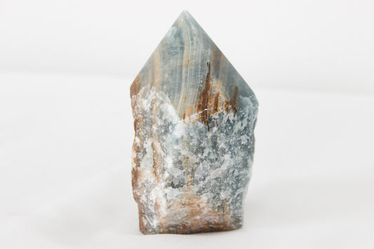 Aquatine Calcite Polished Point