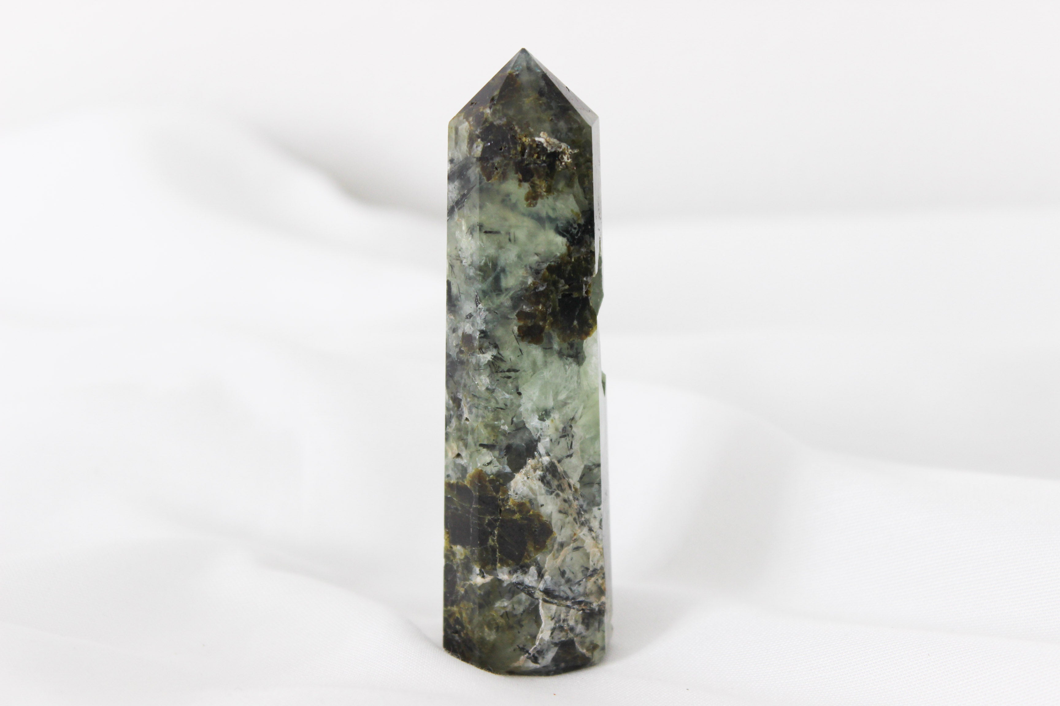 Prehnite Obelisk – Geoscape Rock Shop