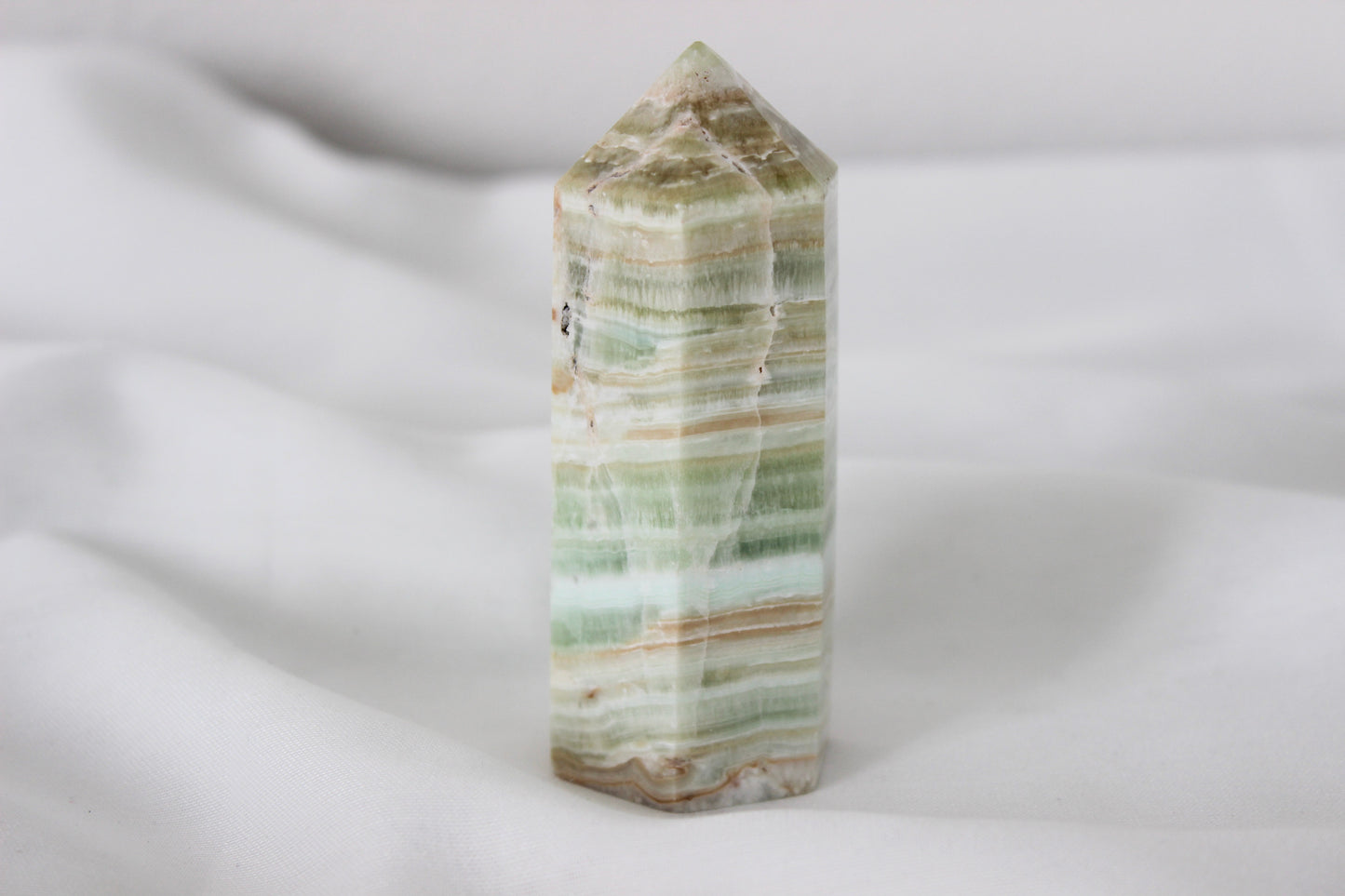 Lime Calcite Obelisk