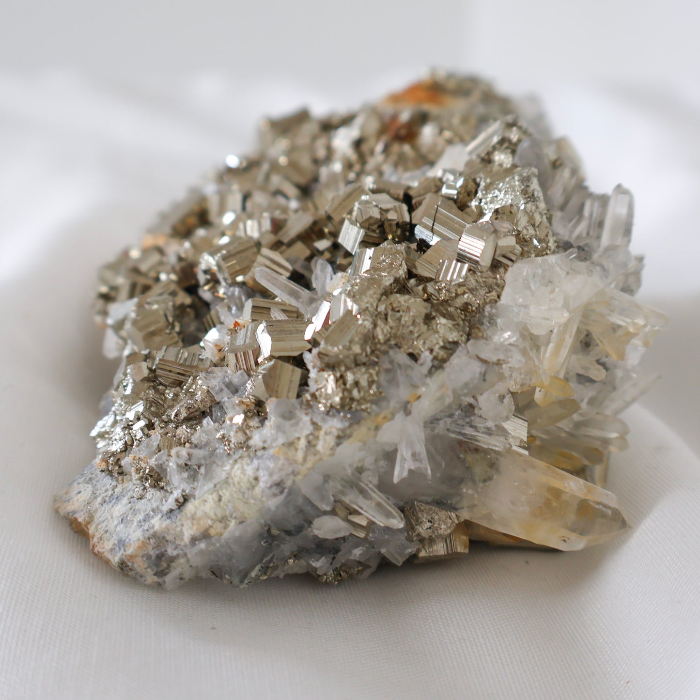 Indonesian Pyrite and Quartz E