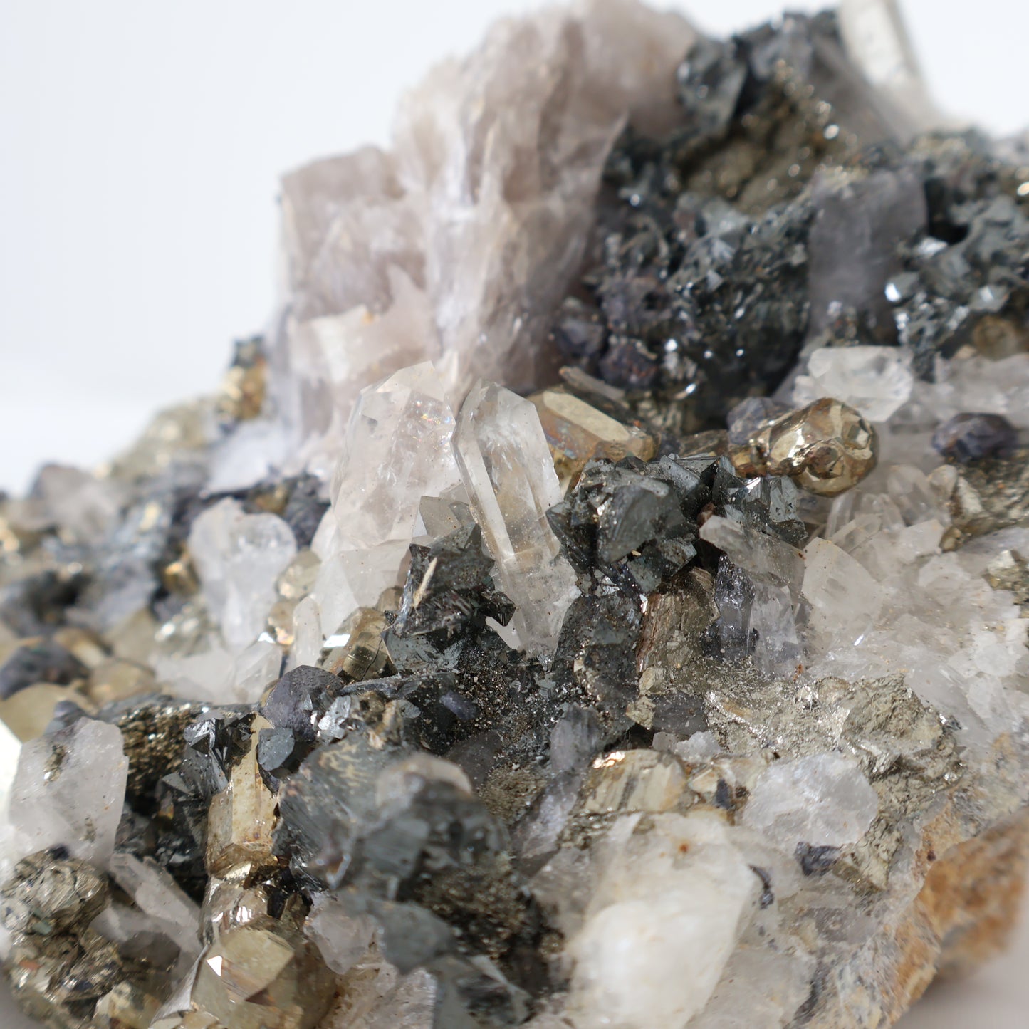 Indonesian Pyrite with Quartz, Galena D