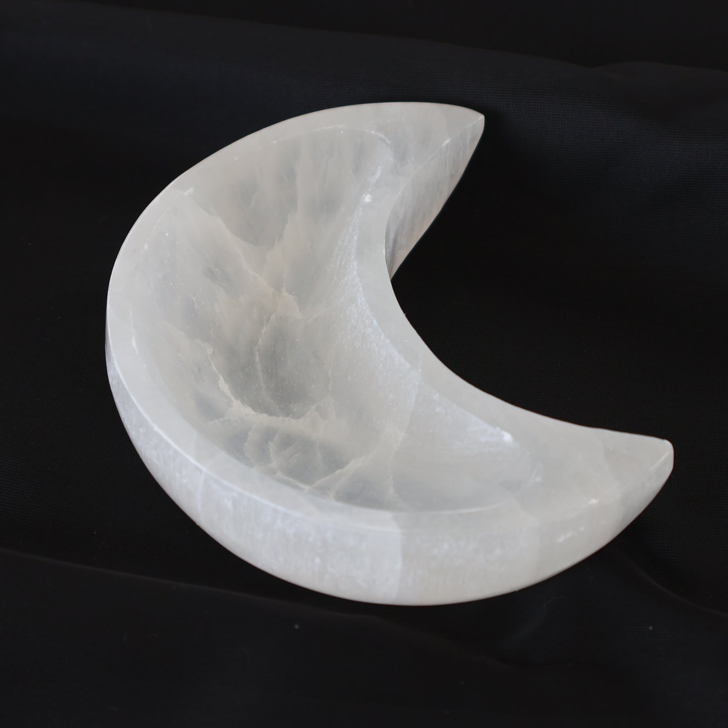 Selenite Moon Bowl
